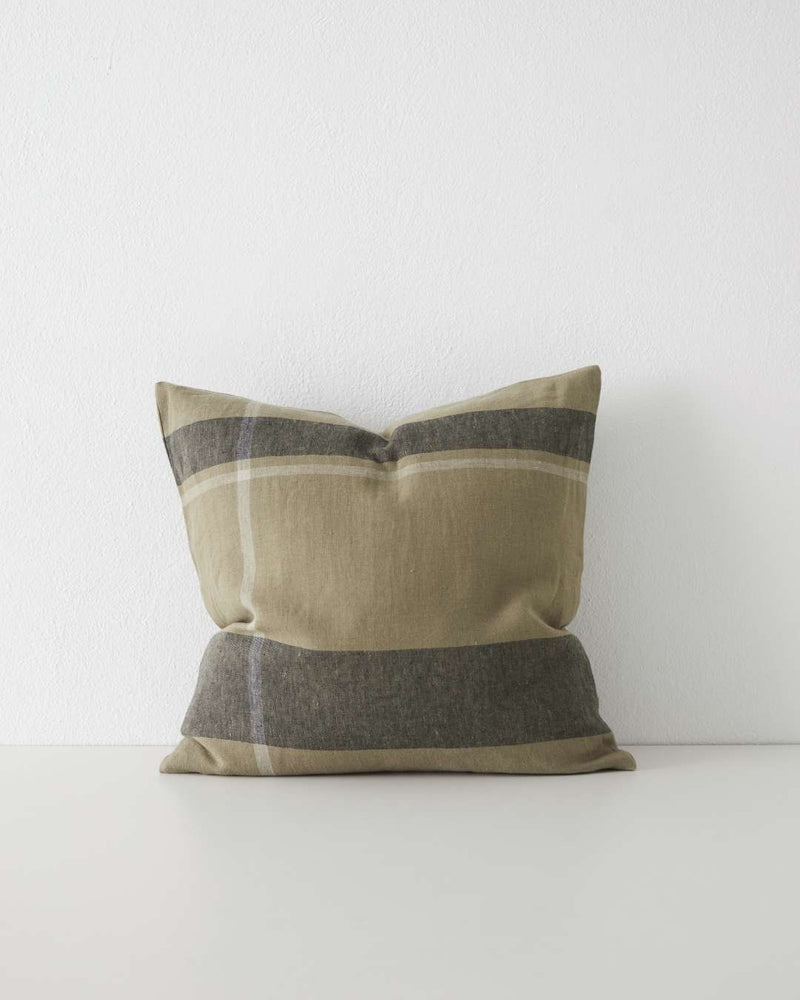 Dante Linen Placement Check Cushion - 6 Colours