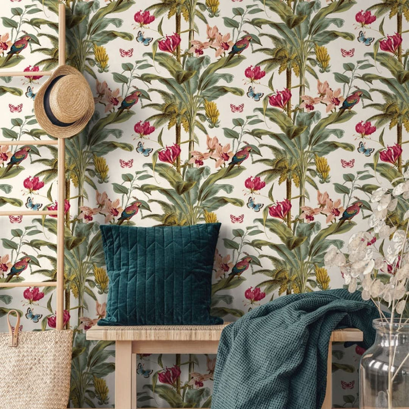 Banana Orchid Wallpaper - 2 Colours