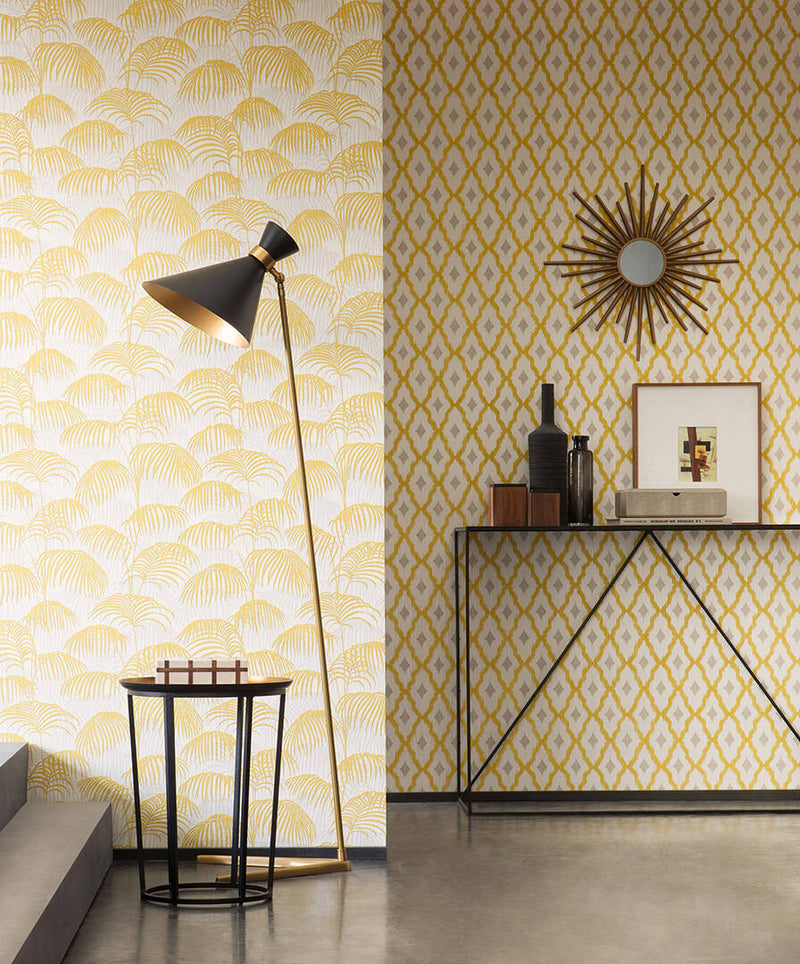 Textured Palm Silk Wallpaper - 4 Colours