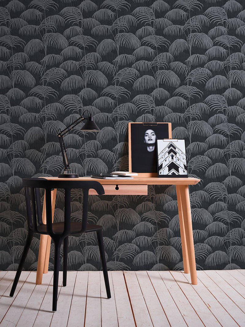 Textured Palm Silk Wallpaper - 4 Colours
