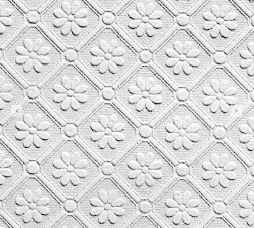 Amber Daisy Textured Wallpaper
