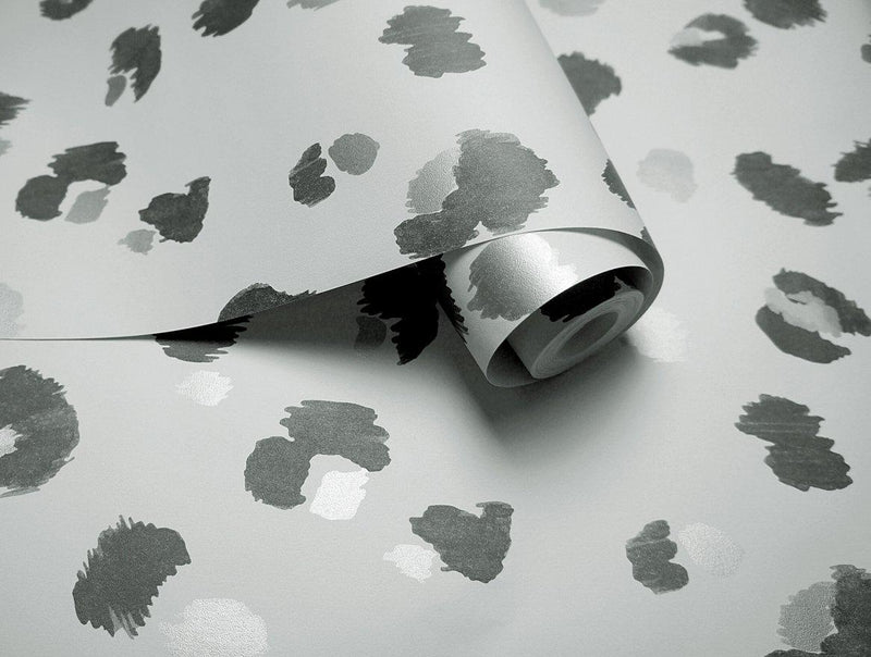 Amur Animal Print Wallpaper - Grey