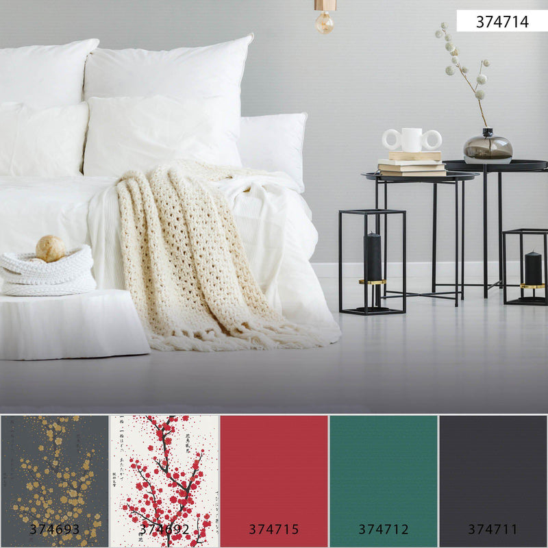 Asian Fusion Coordinates Wallpaper - 6 Colours NZ-Wallpaper
