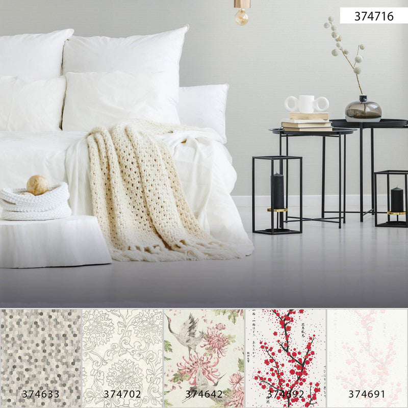 Asian Fusion Coordinates Wallpaper - 6 Colours NZ-Wallpaper