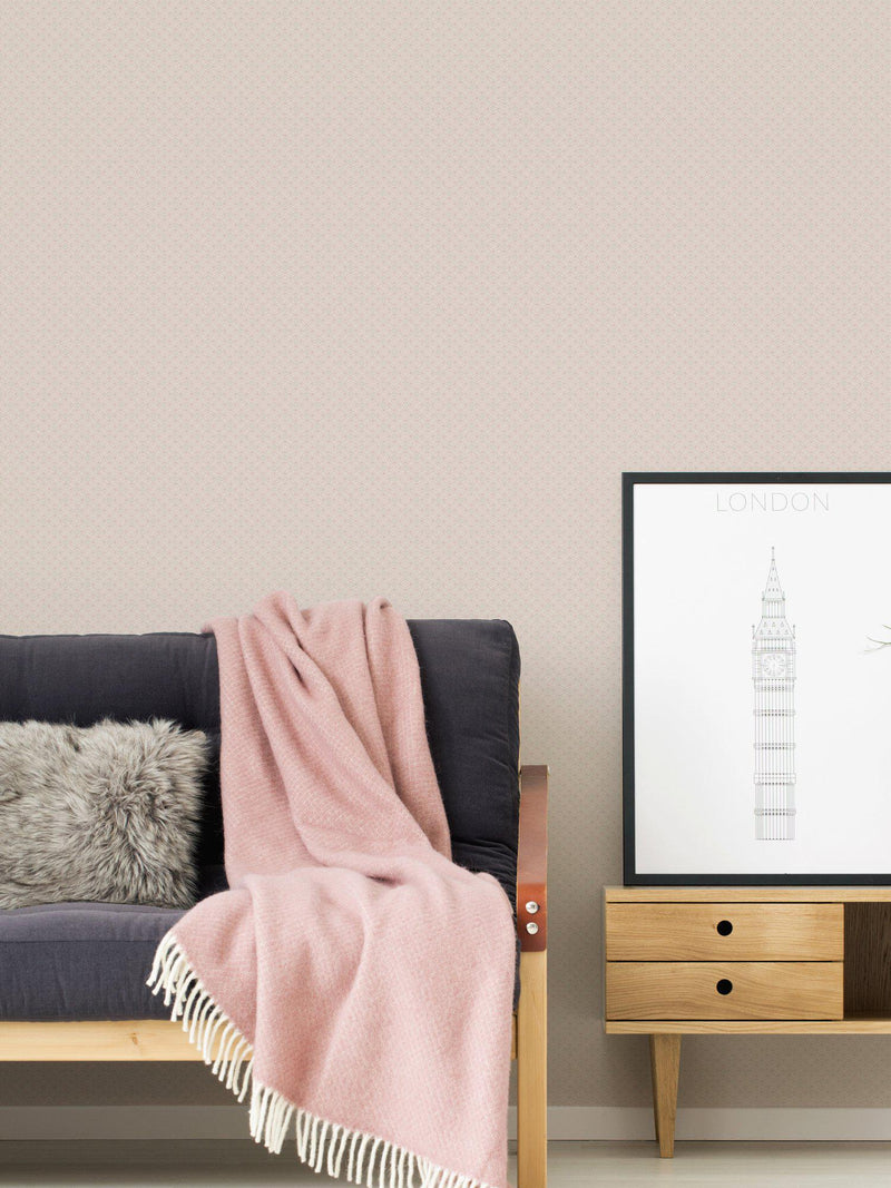 Asian Fusion Textured Wallpaper - Grey