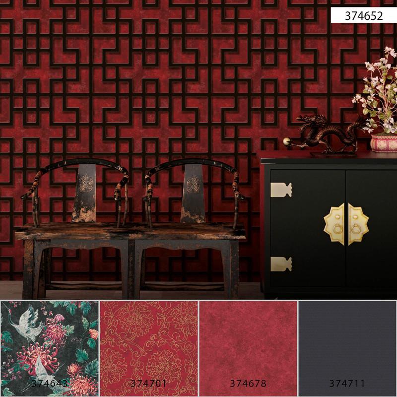 Asian Screen Wallpaper - 3 Colours NZ-Wallpaper