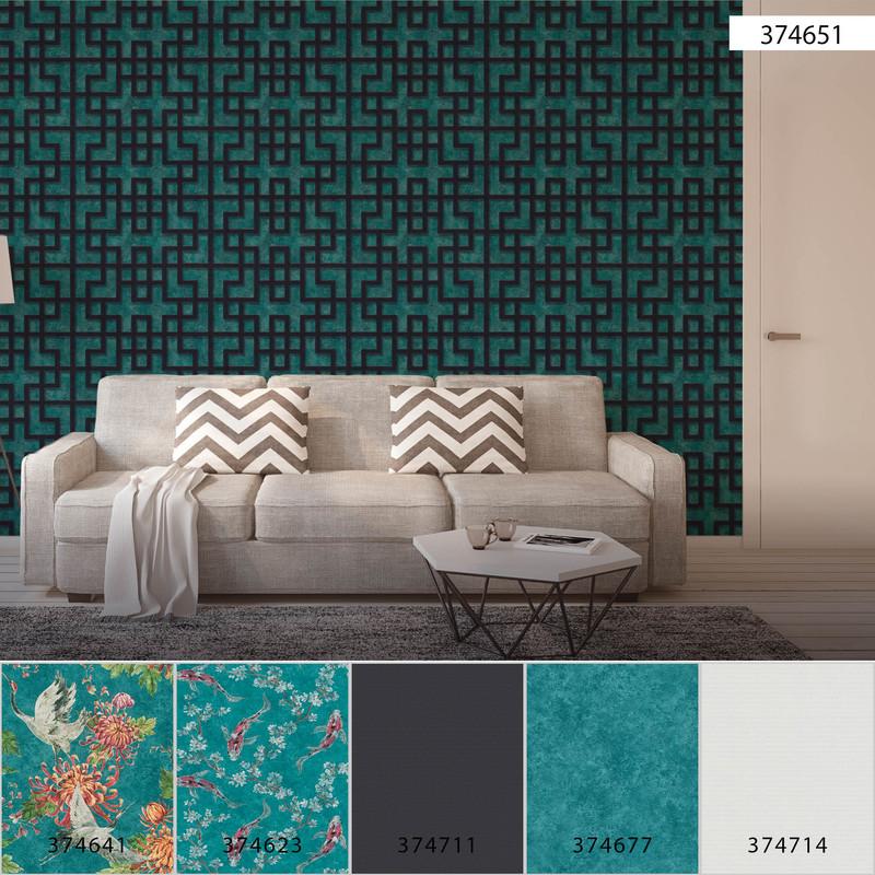 Asian Screen Wallpaper - 3 Colours NZ-Wallpaper