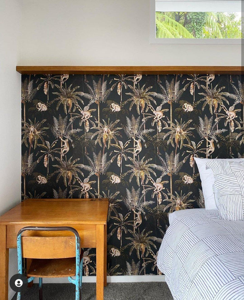 Ateles Spider Monkey Wallpaper - 3 Colours NZ-Wallpaper
