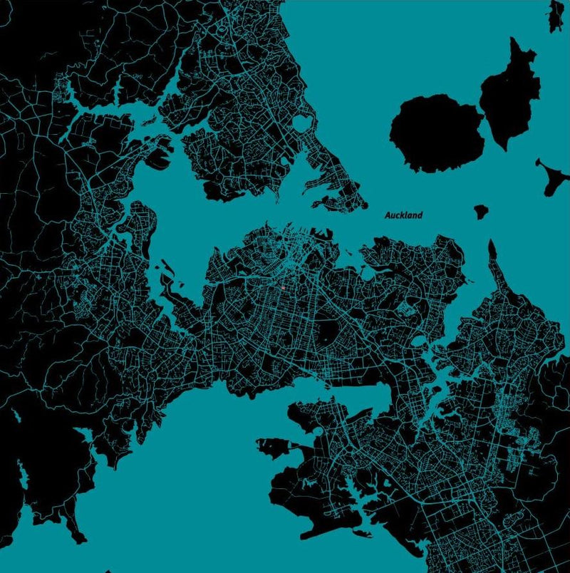 Auckland City Map - Resene Hullabaloo