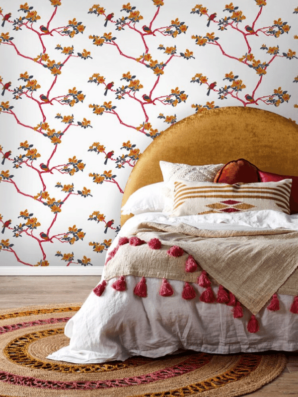 Azalea Florence Broadhurst Wallpaper NZ-Wallpaper