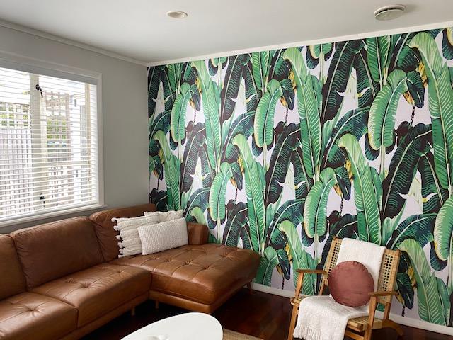 Banana Leaf - Custom Sized Wallpaper Mural (per m2)