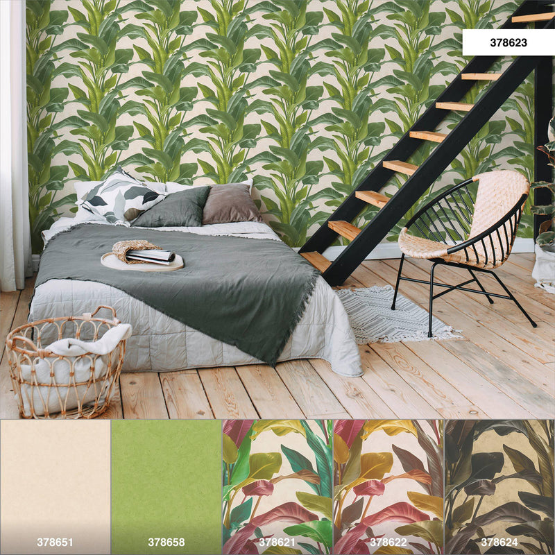 Banana Tropical - 4 Colours NZ-Wallpaper