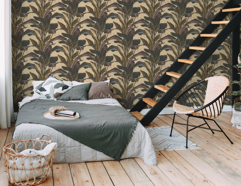 Banana Tropical - 4 Colours NZ-Wallpaper