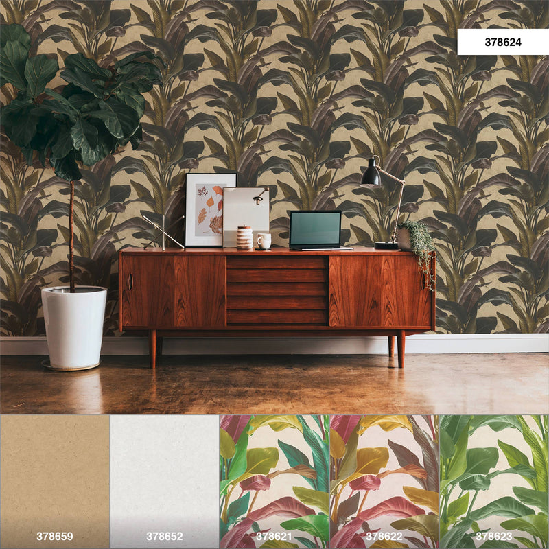 Banana Tropical - 4 Colours NZ-Wallpaper