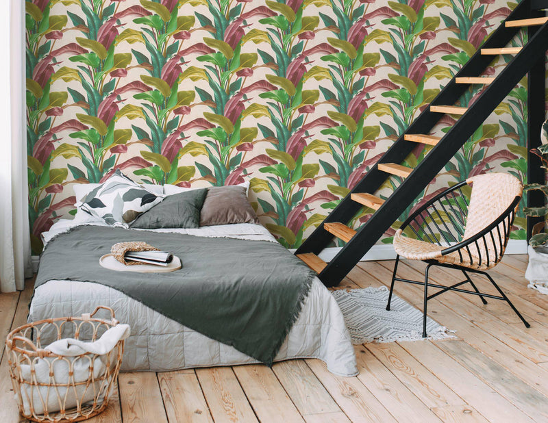 Banana Tropical - 4 Colours NZ-Wallpaper