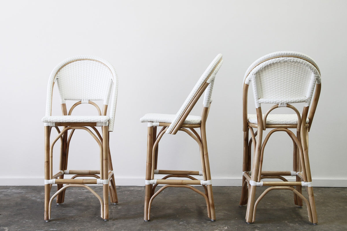 Barcelona Cane Bar Stools - ASK US FOR A DELIVERY QUOTE