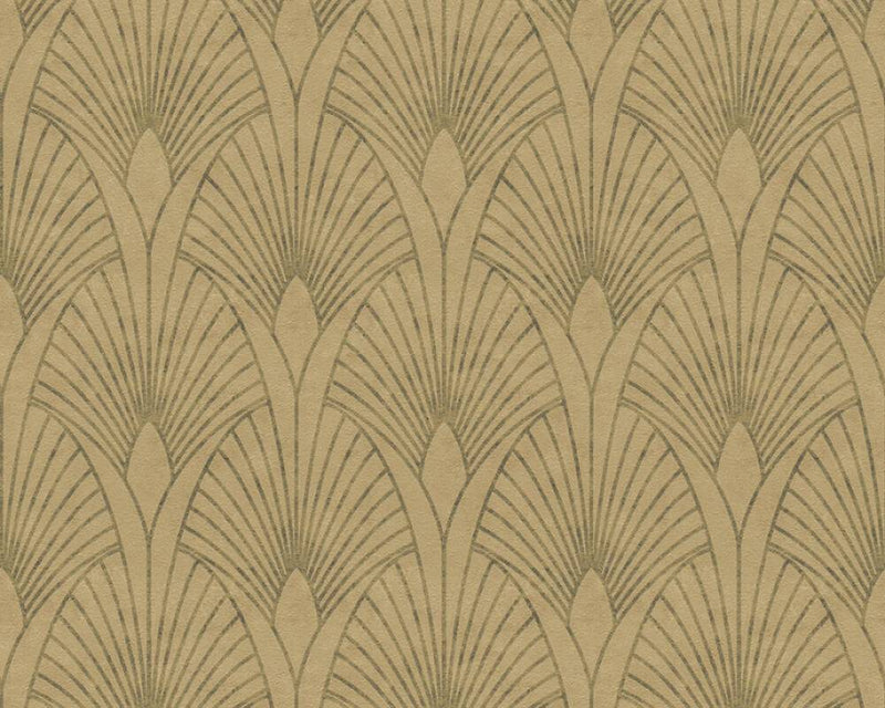 Baroque Wallpaper - Beige/Gold