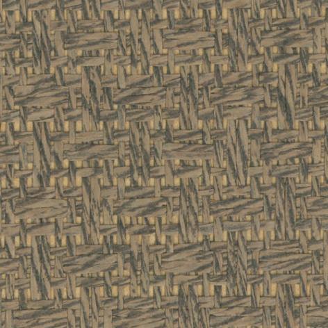 Basket Weave - Fog - Grasscloth Wallpaper