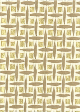 Basketcase - Grasscloth Wallpaper - Beige & Gold