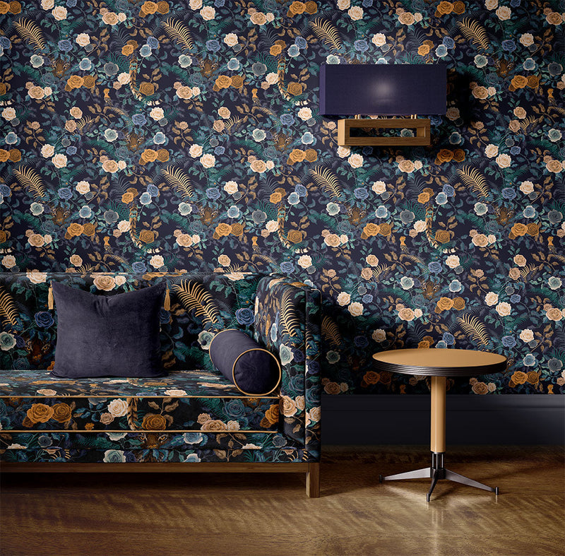 Bengal Rose Garden Fabric - 3 Colours