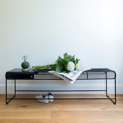 Benmore Metal Bench Seat NZ-Homeware