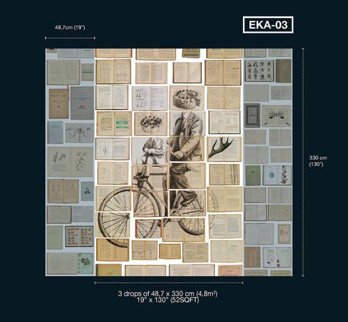 "Biblioteca Series" Mural wallpaper by Ekaterina Panikanova - 5 different styles NZ-Wallpaper