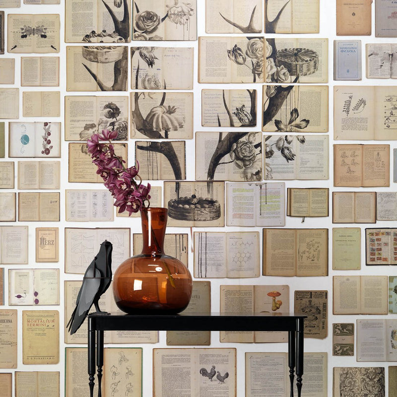 "Biblioteca Series" Mural wallpaper by Ekaterina Panikanova - 5 different styles NZ-Wallpaper