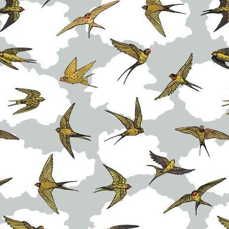 Birds Fly - Wallpaper Mural