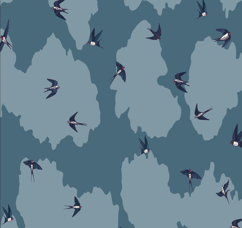 Birds Fly - Matched to Resene Billabong Paint