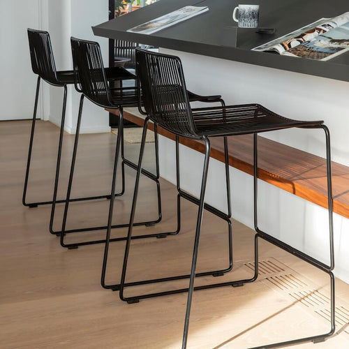 Black wire bar stool online