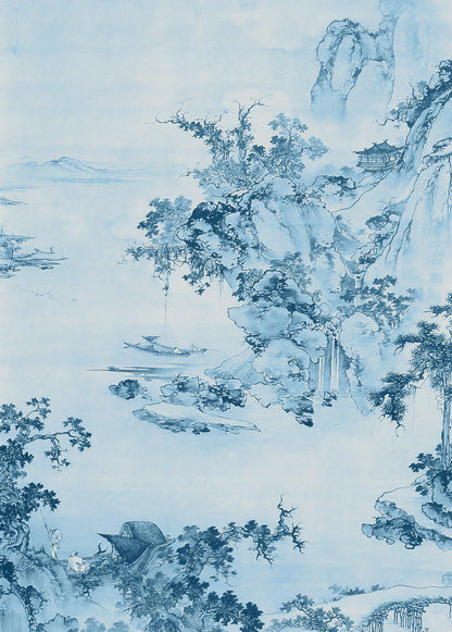 Blue China - Wallpaper Mural NZ-Wallpaper