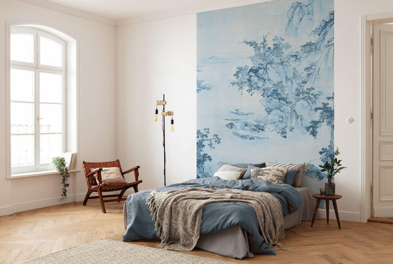 Blue China - Wallpaper Mural NZ-Wallpaper