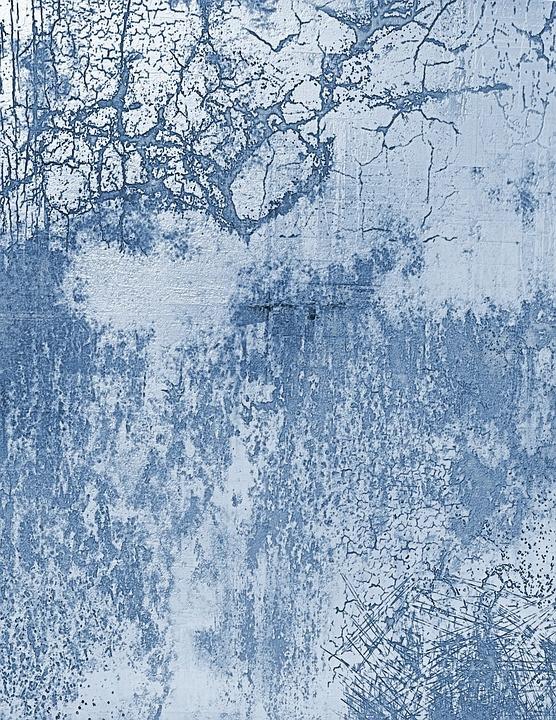 Blue Concrete Mural Wallpaper