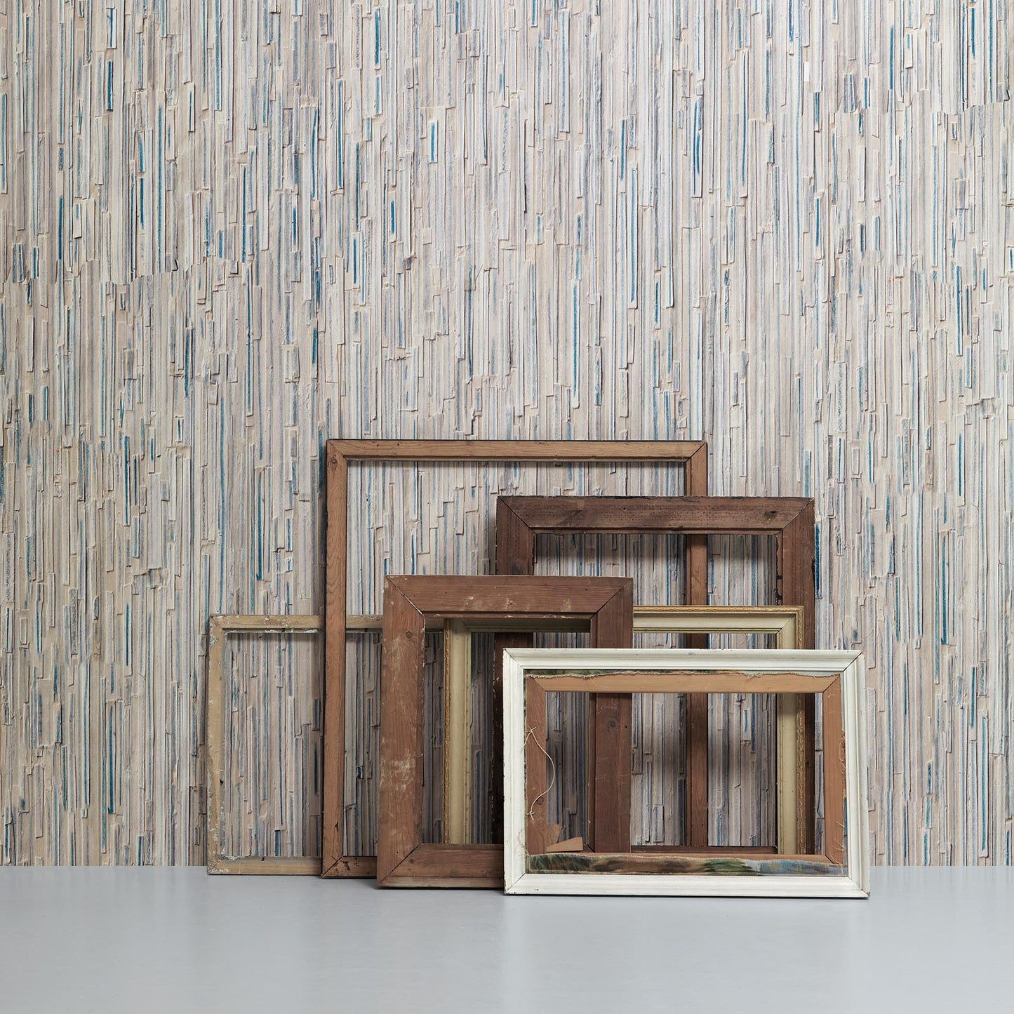 Blue Stripes Remixed Wallpaper by Arthur Slenk NZ-Wallpaper