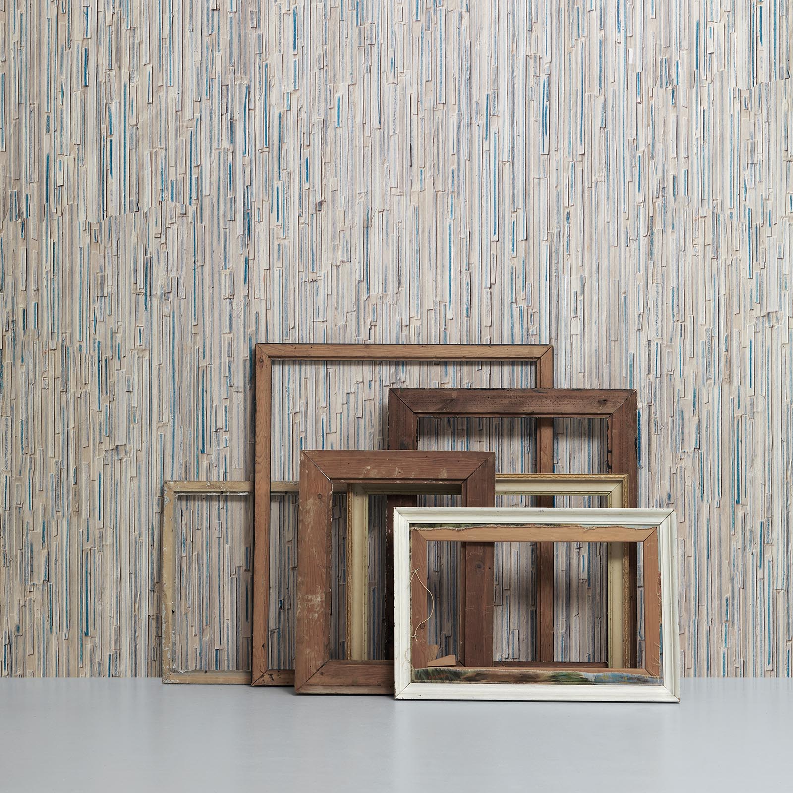Blue Stripes Remixed Wallpaper by Arthur Slenk NZ-Wallpaper
