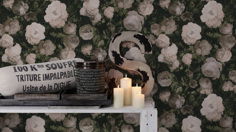 Bouquet Floral Wallpaper - 5 Colours NZ-Wallpaper