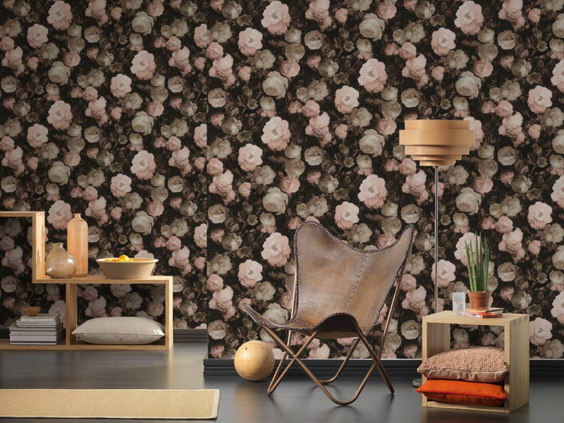 Bouquet Floral Wallpaper - 5 Colours NZ-Wallpaper