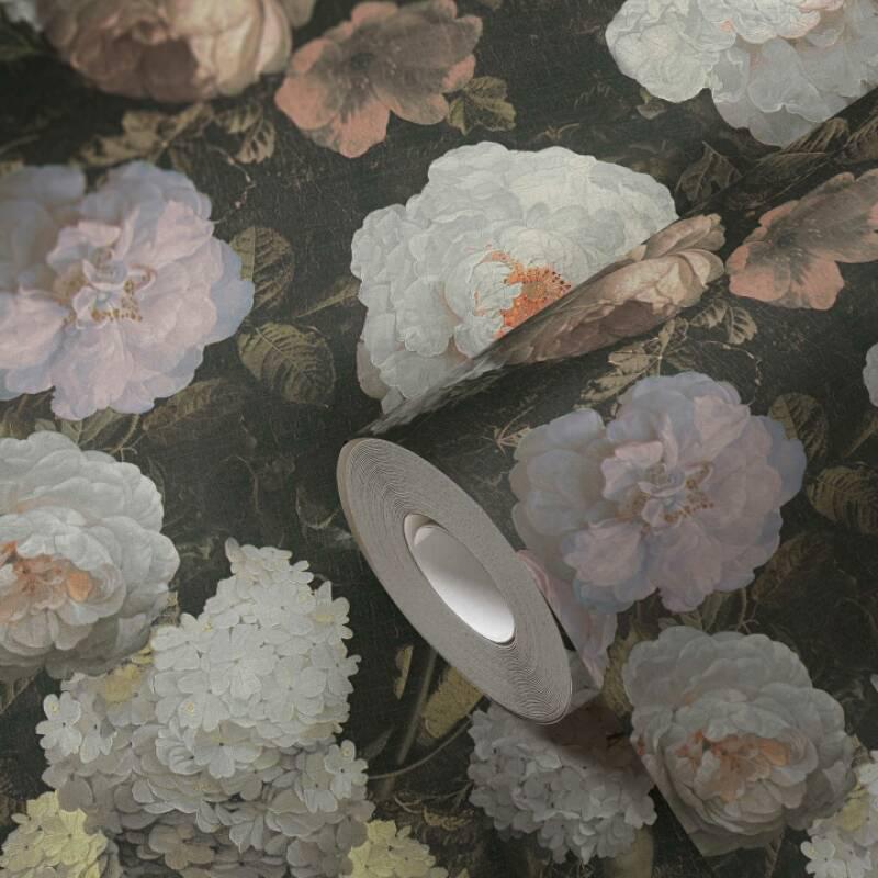 Bouquet Floral Wallpaper - 5 Colours NZ-Wallpaper