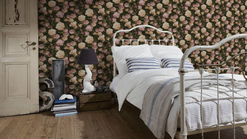 Bouquet Floral Wallpaper - 5 Colours NZ-Wallpaper