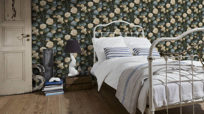 Bouquet Floral Wallpaper - 5 Colours NZ-Wallpaper