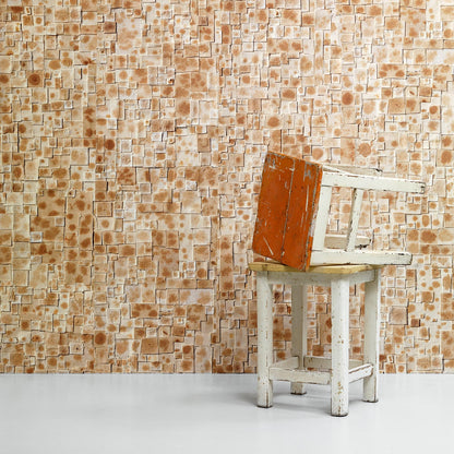 Brown dots Remixed Wallpaper by Arthur Slenk NZ-Wallpaper