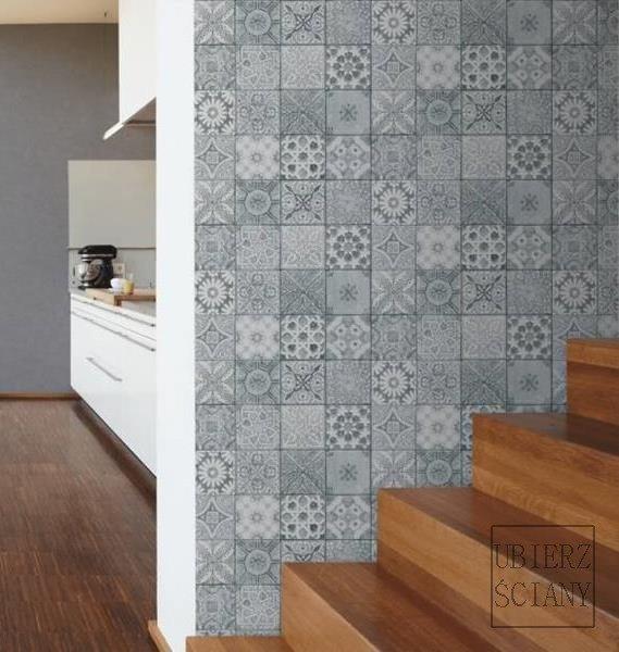 Bude Tile Wallpaper - Grey