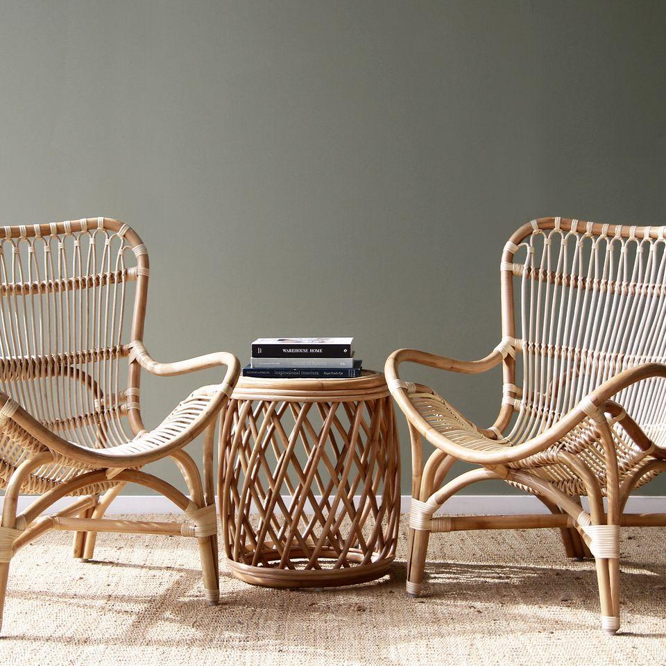 Wicker best sale butterfly chair