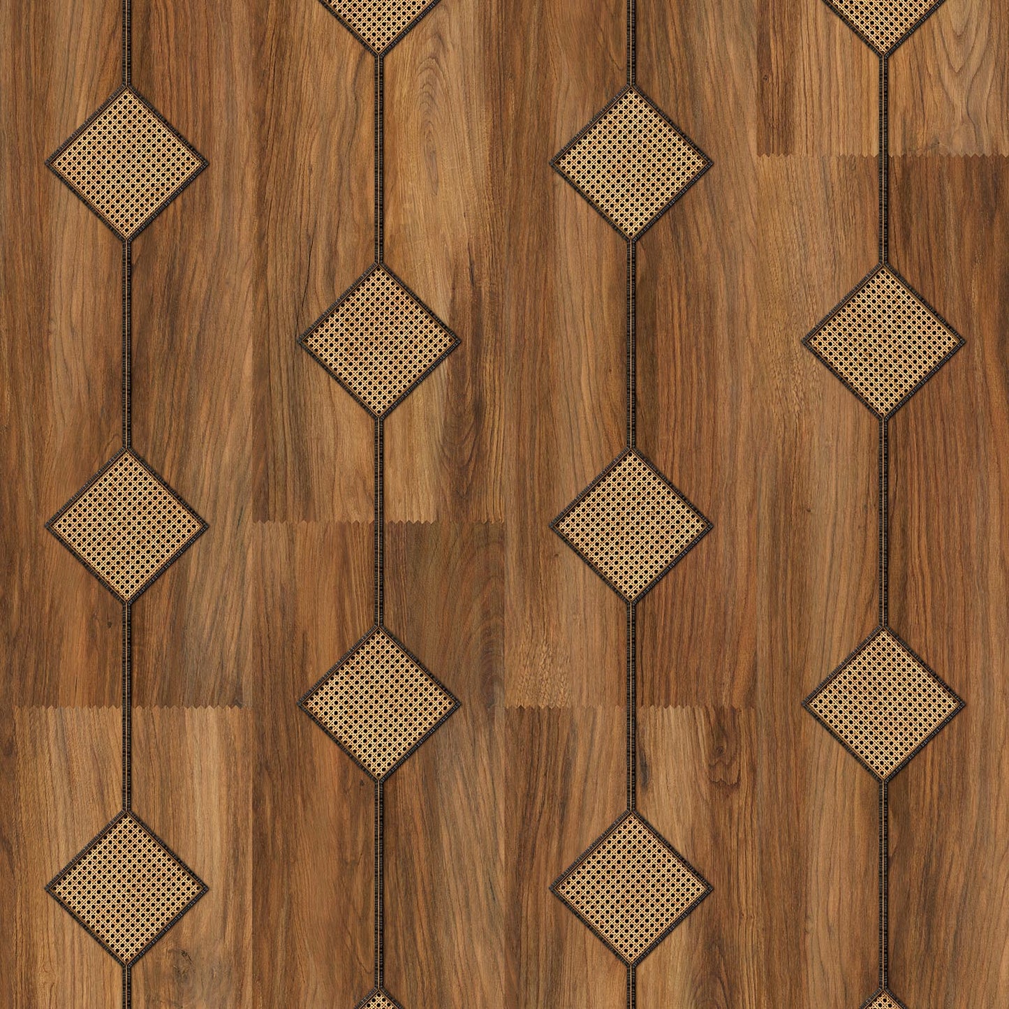 Cane Diamond Webbing Wallpaper 5 Colours NZ-Wallpaper