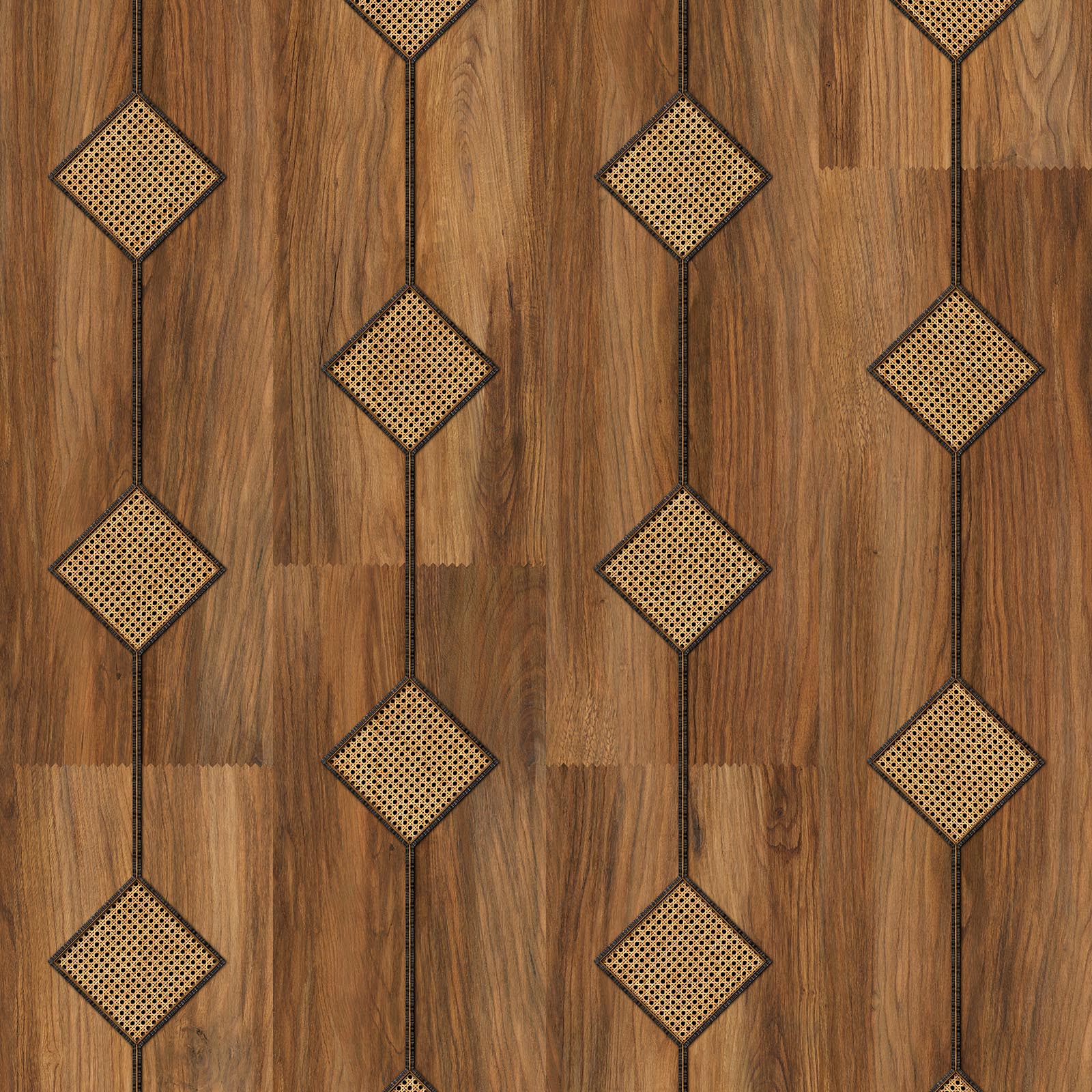 Cane Diamond Webbing Wallpaper 5 Colours NZ-Wallpaper