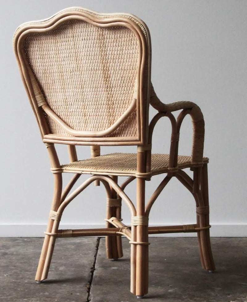 Cane Dining Chairs - Back View