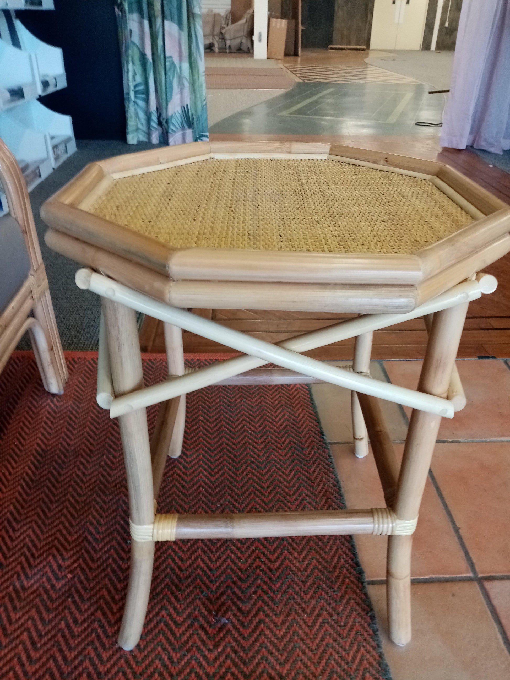 Cane Side Table Cancun - Furniture NZ-Homeware