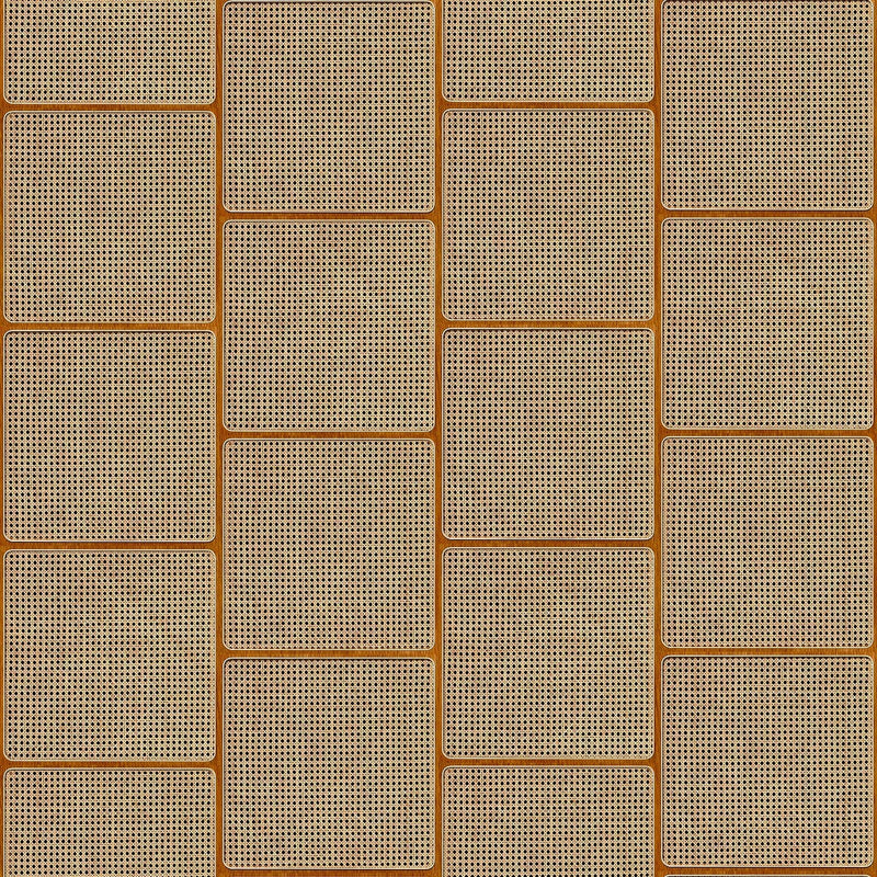 Cane Square Webbing Wallpaper 5 Colours NZ-Wallpaper