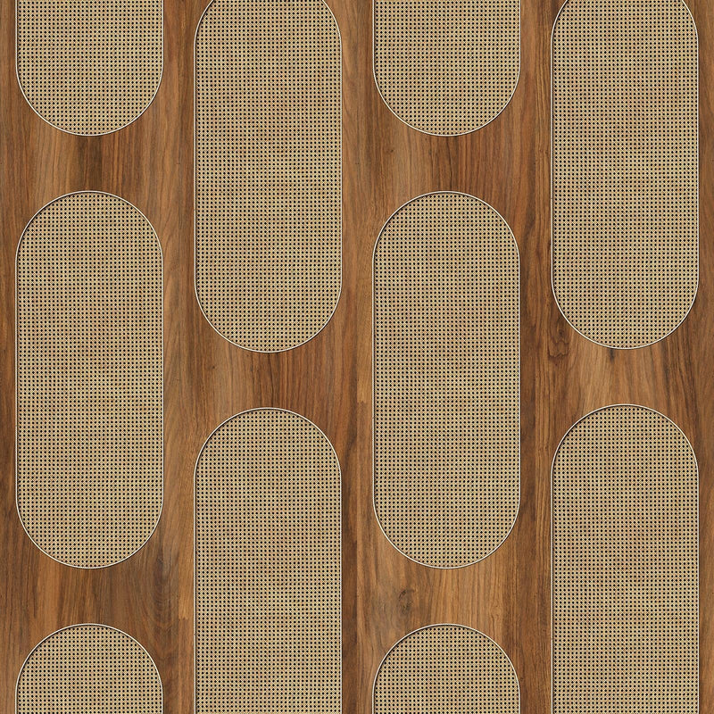 Cane Tube Webbing Wallpaper 5 Colours NZ-Wallpaper