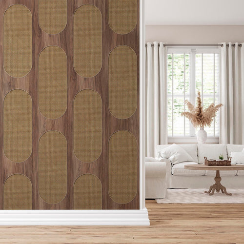 Cane Tube Webbing Wallpaper 5 Colours NZ-Wallpaper